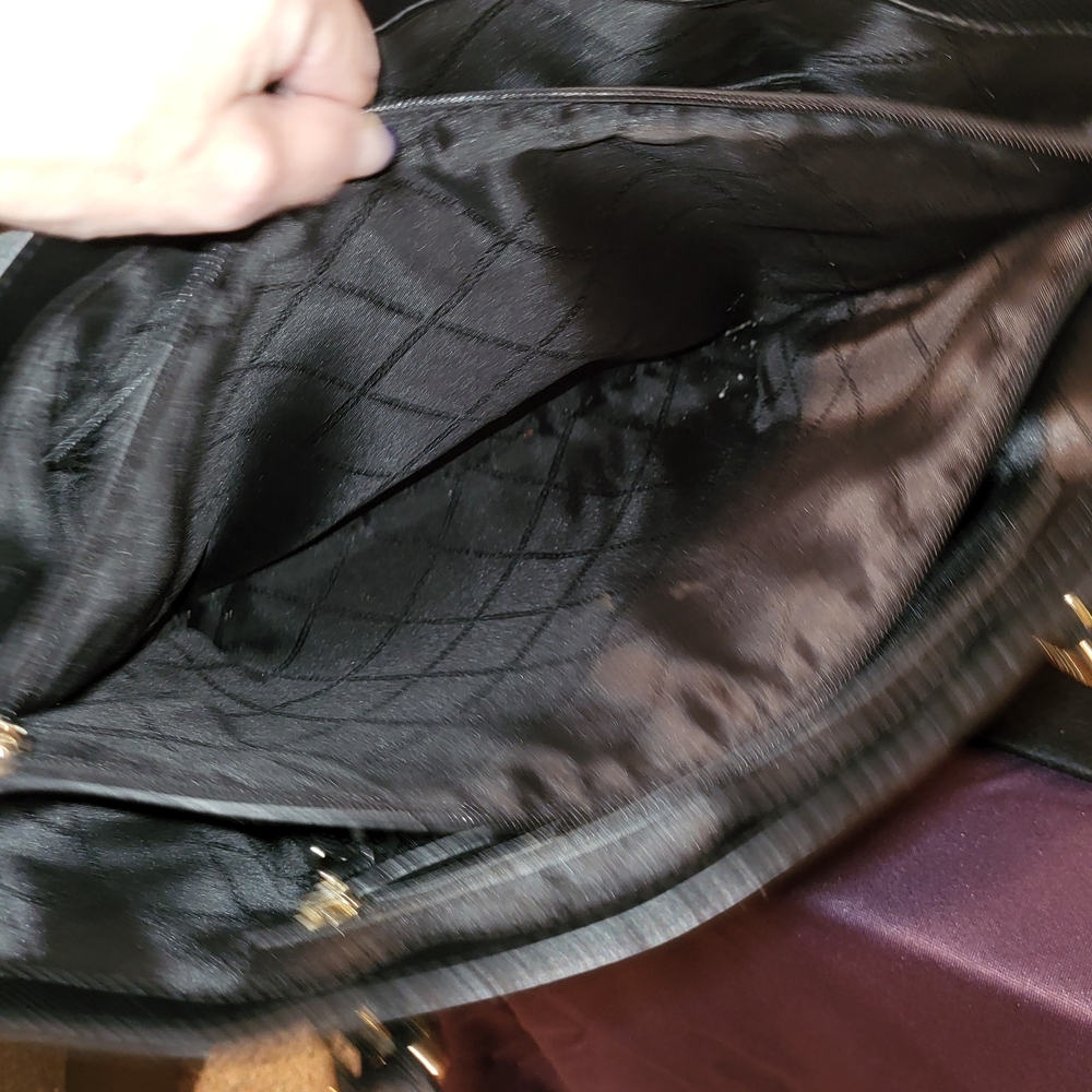 Michael Kors Black Leather Tote Bag - Picture 10 of 10